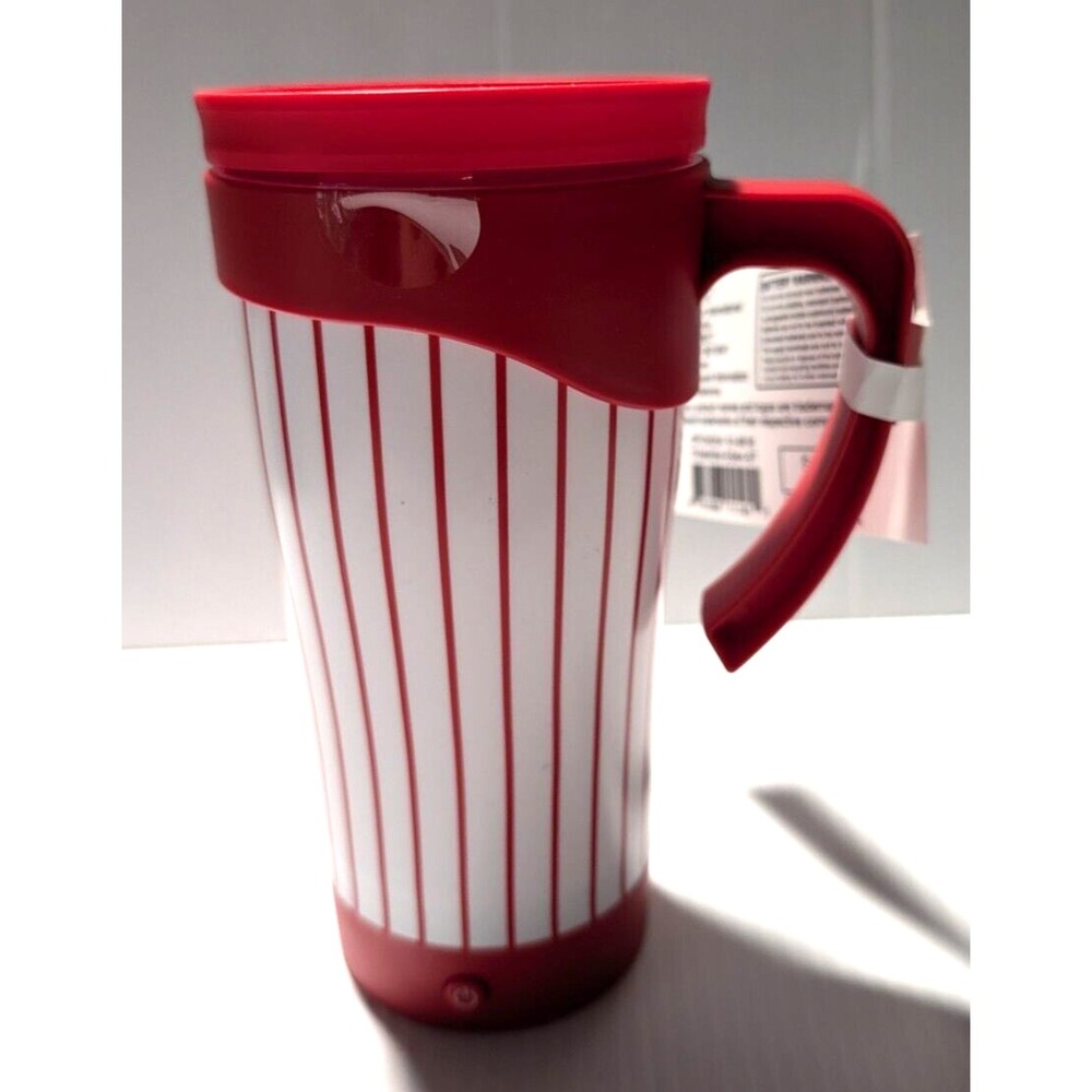 Target Bullseye's Playground Self Stirring Mug 15.2oz - red white stripe
